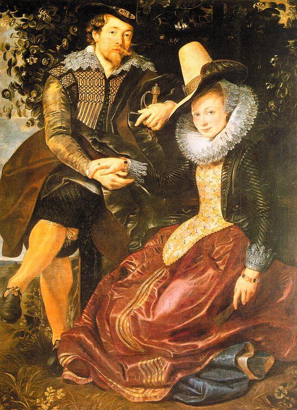 Peter Paul Rubens Rubens with His First Wife, Isabella Brandt, in the Honeysuckle Bower oil painting image